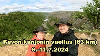 Kevon kanjonin vaellus (63 km) kesälllä 2024