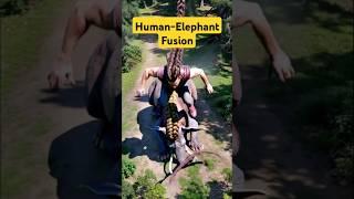 Animal human fusion #fusion #animals #human #ai #aigenerated #funny