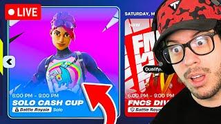 LIVE! - WINNING the SOLO CASH CUP TOURNAMENT in FORTNITE!