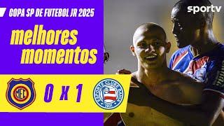 MADUREIRA 0 X 1 BAHIA | MELHORES MOMENTOS | COPA SP DE FUTEBOL JR 2025 | sportv