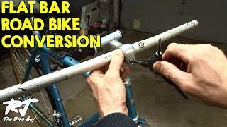 Road Bike Drop Bars To Flat Bar Conversion