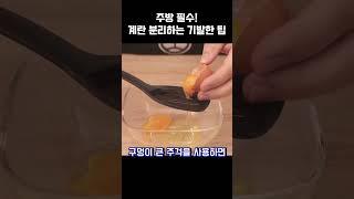 주방 필수! 계란 분리하는 기발한 팁 #생활꿀팁 #생활정보