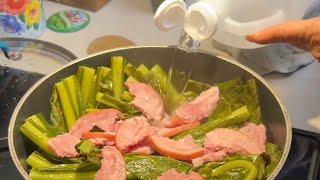 Momma makes ham and collards HER WAY