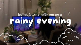 Cozy & Relaxing Rainy Night Playlist | Plan With Me | Bullet Journal | Lofi | Rain Sounds