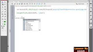 JavaScript Popup Window in Flash ActionScript 3 Tutorial