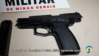 Homem preso com arma no Eucalipto