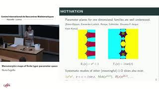 Nuria Fagella: Meromorphic maps of finite type: parameter space