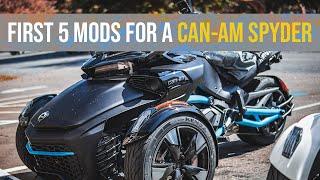 First 5 Mods To Buy For A Can-Am Spyder F3!