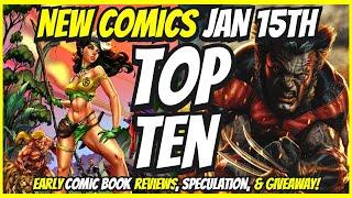 Top 10 New Comic Books January 15th 2025  Reviews, Covers, & Giveaway  Best NCBD Vids On YouTube