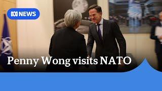 Penny Wong meets with new head of NATO in Belgium | ABC News