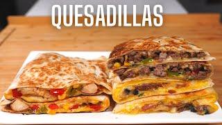 QUESADILLAS -- 3 RECETTES FACILES ET RAPIDES -- FOOD IS LOVE