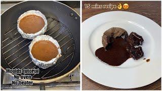 Lava cake 15 mins recipe | Without oven recipe | Cake moulds tutorial