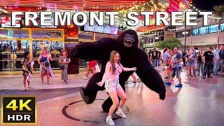 [4K HDR] Fremont Street Las Vegas Walking Tour | June 2024 | Downtown Las Vegas