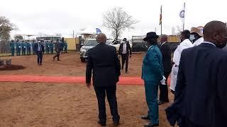 VP Chiwenga arrives in Mwenezi for rally and biotech mapfura launch