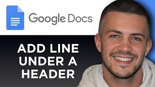 How To Add a Line Under Header In Google Docs (Step By Step)