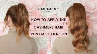 How To Apply The Human Hair Ponytail Extensions | Cashmere Hair