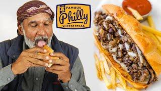 Tribal People's Hilarious Reactions To Philly Cheese Steaks!