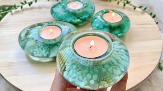 Beautiful Resin Sea Candle Holders Cure in Just 2 Hours!