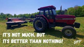 Mowing and Tedding 1st Cut Hay- 2023