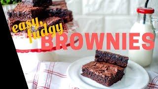 Fudgy Brownies | Easy Chocolaty | Cocoa Powder Brownies