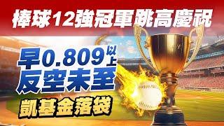 棒球12強冠軍跳高慶祝 早0.809以上反空未至 凱基金落袋 國家寶藏 林國寶分析師