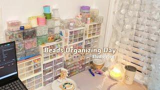 ️A Cozy Beads Organizing Day | Honkai: Star Rail Inspiration Bracelets | Studio Vlog 3