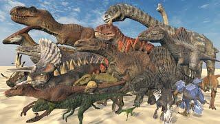 Land Dinosaur SPEED COMPARISON 3D | Realistic World Data