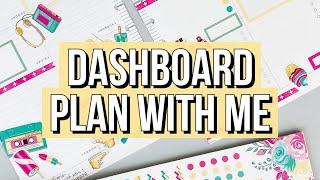 Dashboard Layout Plan With Me - Classic Happy Planner Patron Spread - Live Love Posh Stickers!