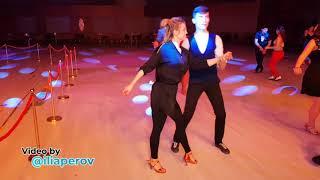 Tatyana Raxmetulova and Boris Yakovenko Social dancing at Istanbul Dance Festival, Sat. 31/03/2018