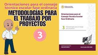 Los 10 temas del CTE - Tema 3: METODOLOGÍAS PARA EL TRABAJO POR PROYECTOS