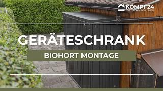 Montageanleitung | GERÄTESCHRANK von Biohort | Platzsparender Stauraum im Garten