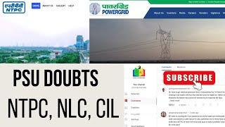 Doubts discussion related to NTPC EET-2023, CIL and NLC !