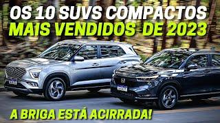 OS 10 SUVs compactos mais vendidos em 2023 - Atualizado até Abril + Preços