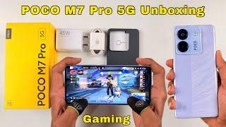 POCO M7 Pro 5G Unboxing And Gaming Test , Dimensity 7025 Ultra CPU This is a midrange gaming phone