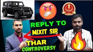 Reply To Mixit Sir || THAR Controversy SSC || By Aditya Ranjan || @AdityaRanjanTalks #ssc