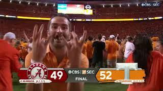 Tennessee GAME-WINNER vs. Alabama & fans rush the field
