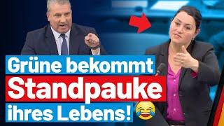 Zwischenfrage geht nach hinten los: Grüne bekommt Standpauke ihres Lebens! - Martin Hess - AfD