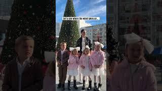 December in the city with the twins ️