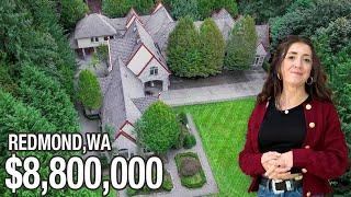 $8,800,000 PRIVATE MANSION on 3 Acres in Redmond, WA