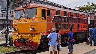 SRT Train 233 Bangkok to Ayutthaya with Alstom Pielstick 4145. 26/03/24