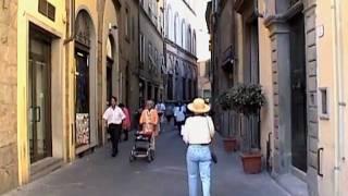 Walking around Lucca, Italy. 9/10/01.