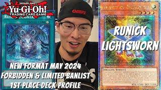 Yugioh New Format May 2024 1st Place Deck Profile - Runick Lightsworn - Johnny Nguyen