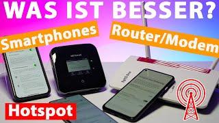 Smartphone Hotspot vs. LTE/5G-Router - was ist besser?