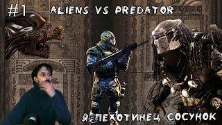 (｡◕‿‿◕｡)▲Aliens versus Predator  прохождение ▲Я ПЕХОТИНЕЦ СОСУНОК▲#1(｡◕‿‿◕｡)