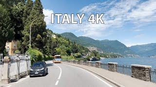 Italy 4K - Mountain Lake - Scenic Drive