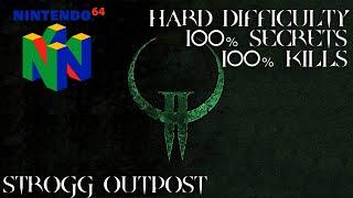 Quake II (Nintendo 64) - Level 1: Strogg Outpost - 100% Secrets