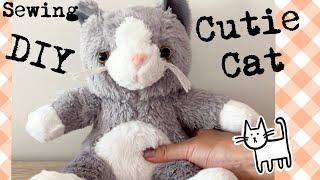 Cutie Cat DIY Sewing Tutorial with Step-by-step instructions | Pattern available