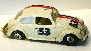 Matchbox restoration Volkswagen 1500 Saloon Herbie the Love Bug No 15. Diecast car