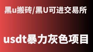 什么是黑u|黑usdt是什么|黑u怎么查|黑u如何出售购买，手机如何通过黑u赚钱项目，适合想赚钱并且有时间的人操作！灰产 跑分 跑货 真实演示（真实网站测试）