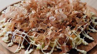 Okonomiyaki recipe (japanese food)